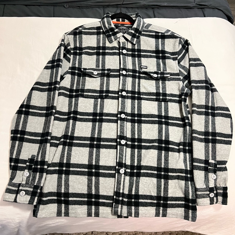 32 Degrees Black Casual Button Down Shirt